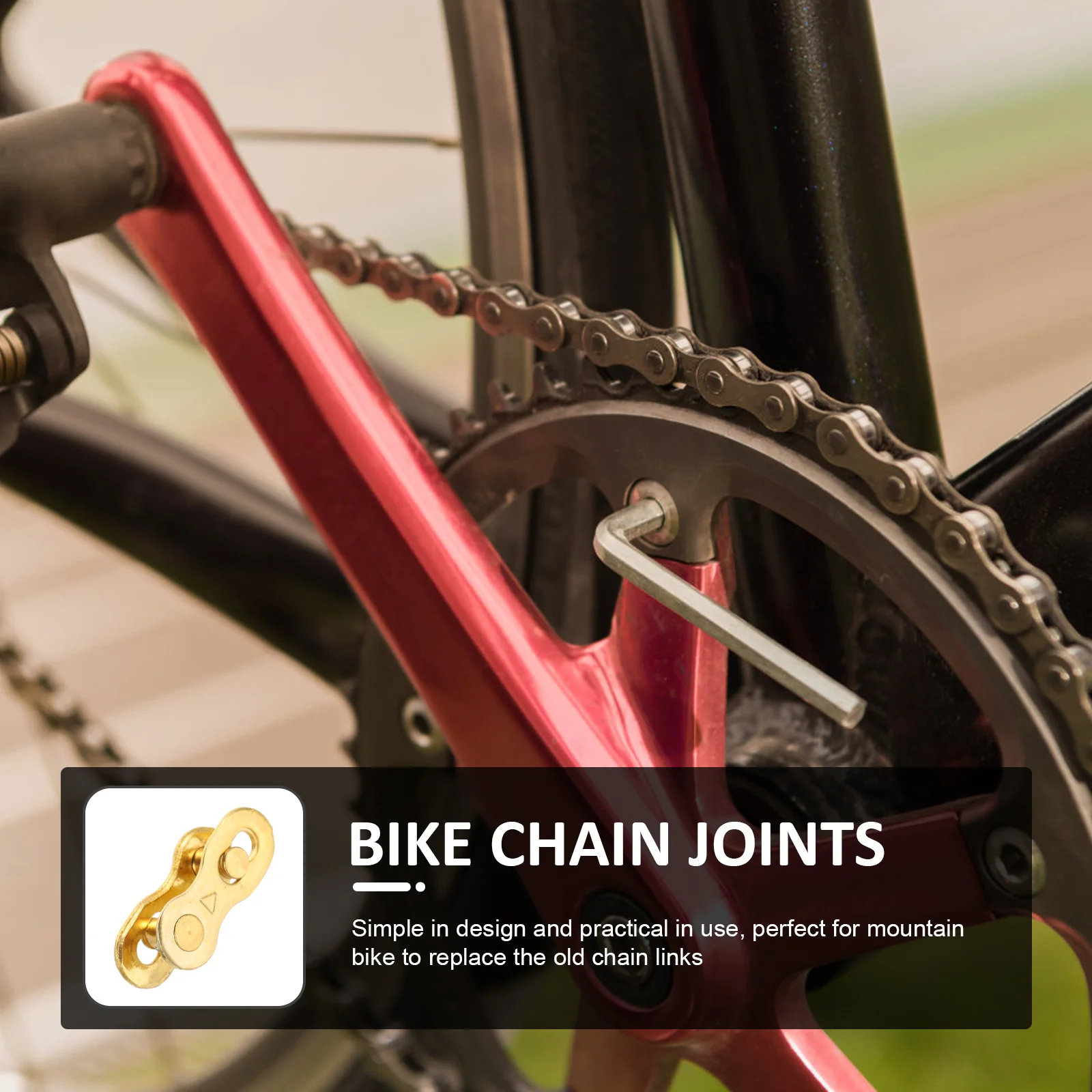 

24Pcs Bike Chain Connectors Steel Chain Joints Replacement Links Durable for Mountain Bike Cycling Replacement Buckle