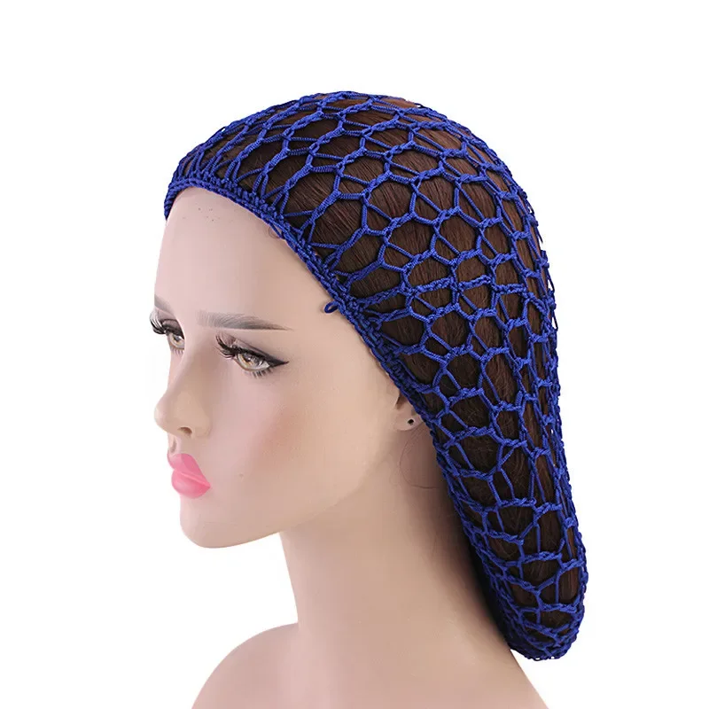 Women's Fashion Lady Weaving Network Mesh Plate Hair Hat Nightcap Hair Care Cap