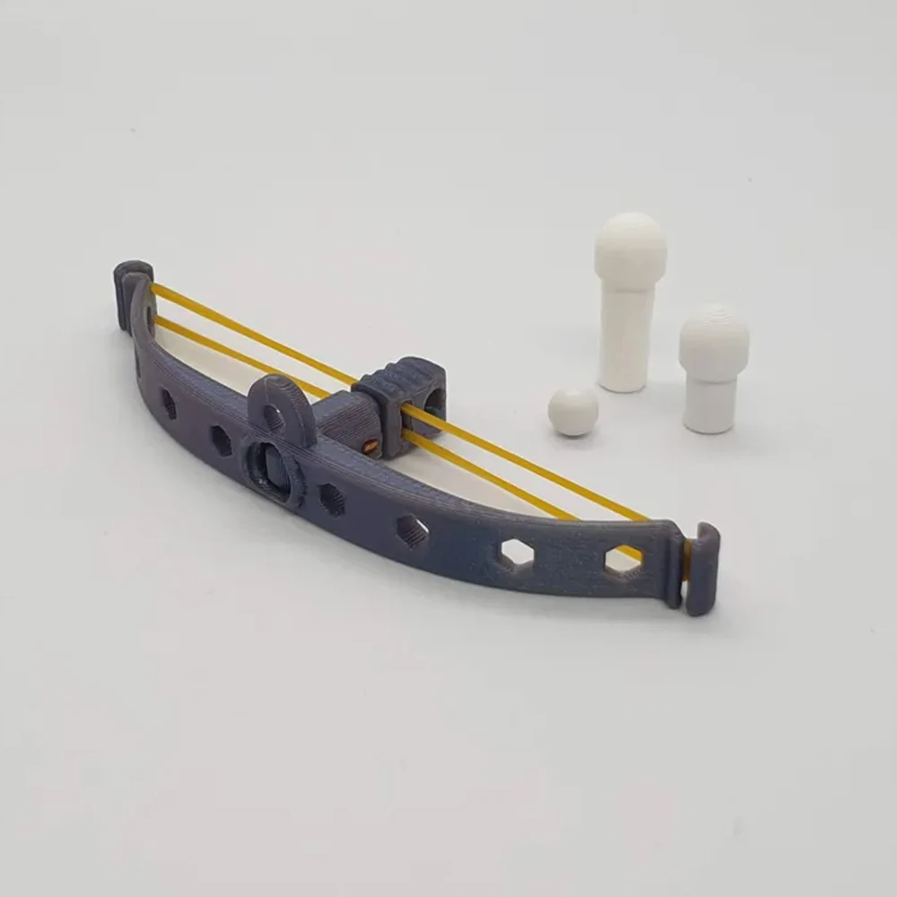 3D Printed Mini Bow Toy That Shoots Bbs And Printable Arrows Functional BB Blaster Toy Keychain Decompression Toys
