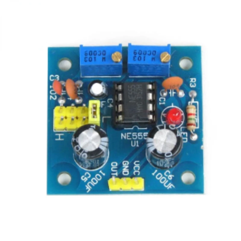 NE555 Pulse Generator Pulse Starter Duty Cycle and Frequency Adjustable Module DIY Kit Oscillator Square Wave Signal Generator