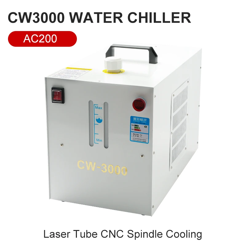 Industrial Chiller CW-3000 9L Laser Engraving Chiller Pyrolysis Industrial Water Cooler 70W For CNC Spindle And CO2 Laser Tube