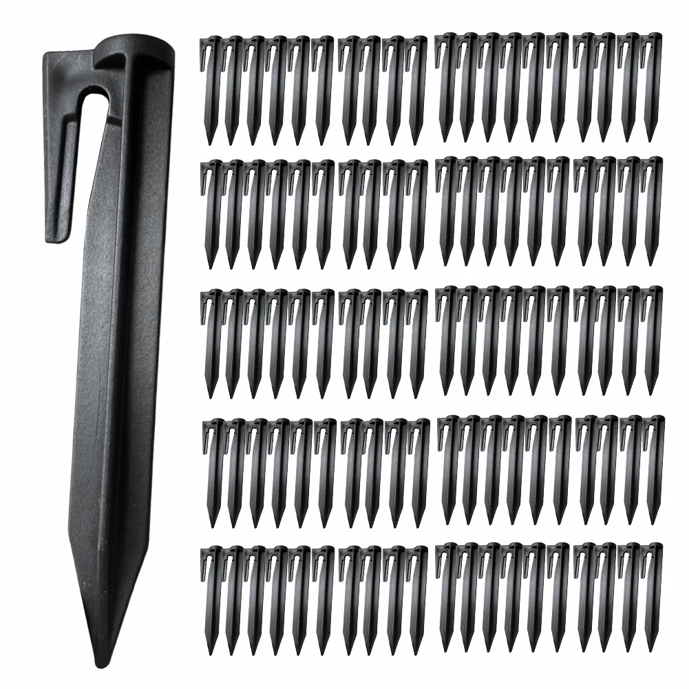 100pcs Garden Lawn Mower Peg for Laying Boundary Cables Environment-friendly Plastic Ground Pegs Robotic Lawn Mower Accessories