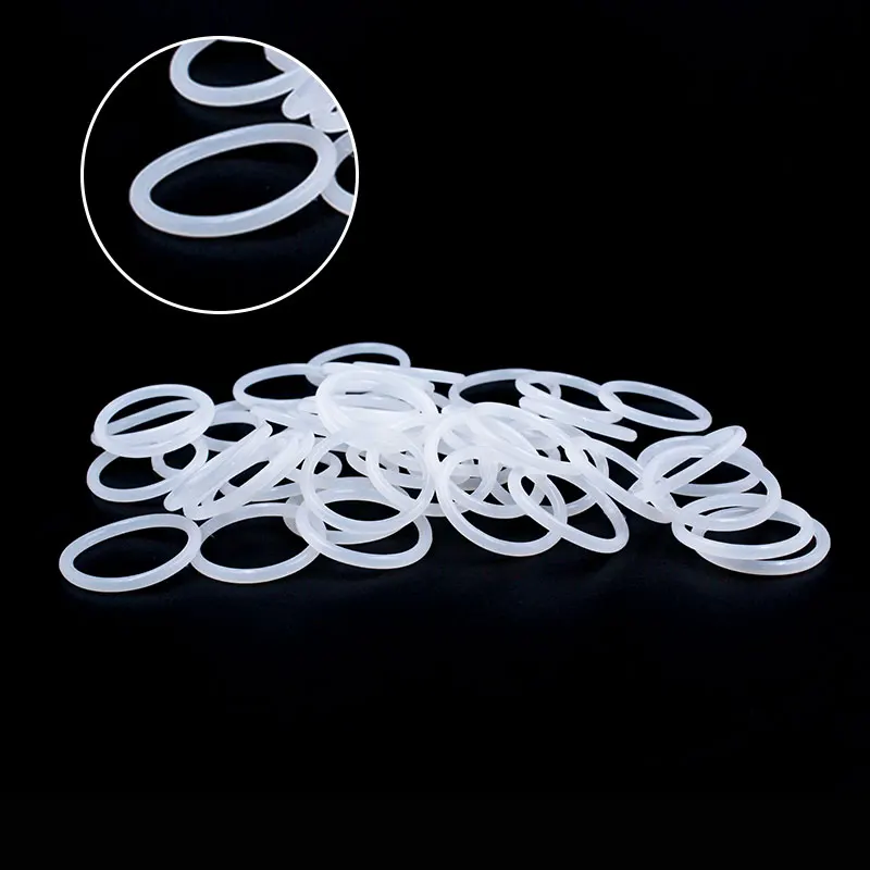 O-ring thickness 1.9/2.2/2.4mm CS silicone VMQ sealing high temperature resistant gasket rubber ring complete in specifications