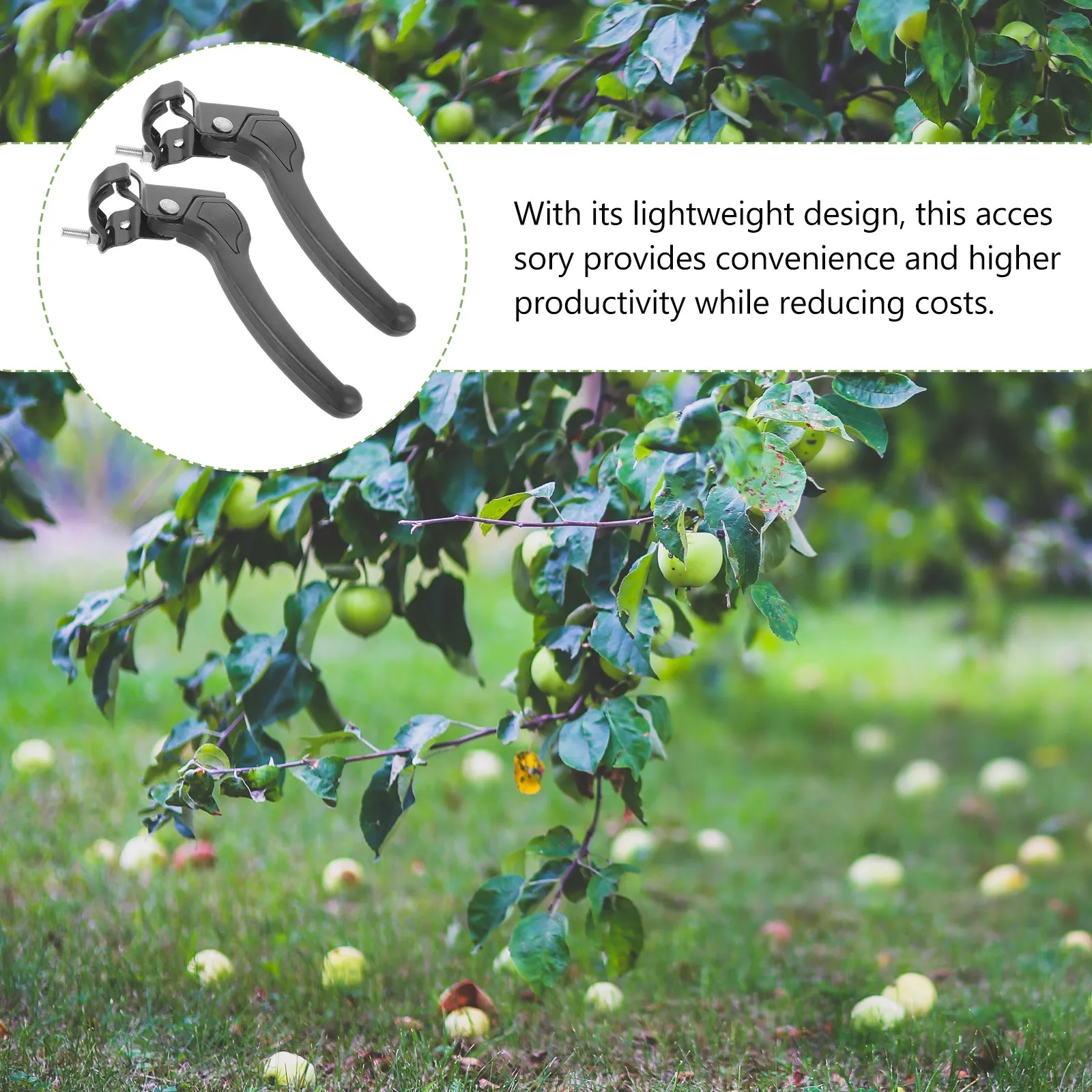 

2Pcs Telescopic Fruit Picker Handle Adjustable Heavy-Duty Harvesting Tool for Tall Trees Mango Pear Orchard Farming Garden