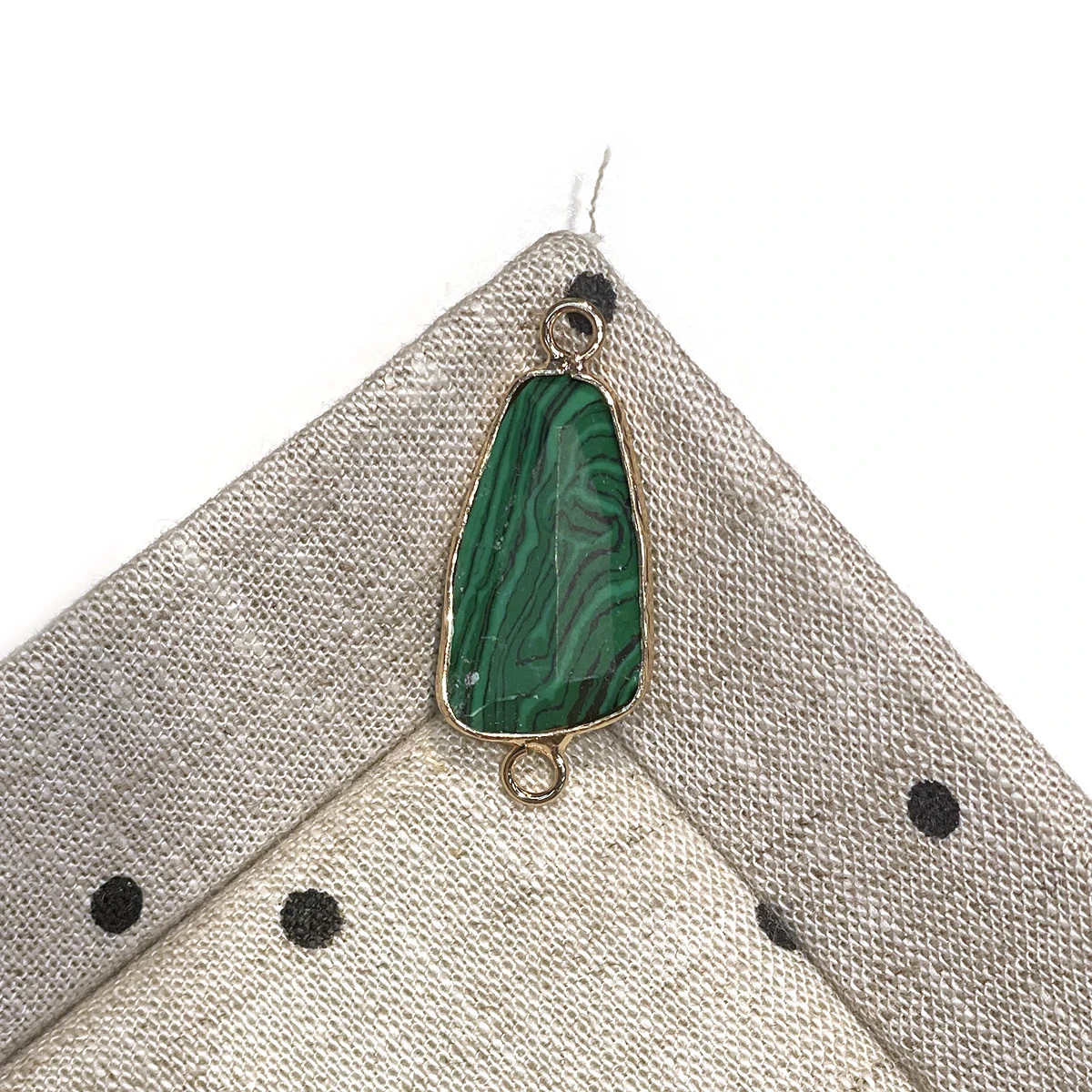 2 Stücke Unregelmäßiger Trapezförmiger Verbinder aus Naturstein, Facettierter Verbinder für Schmuckherstellung, DIY-Halsketten, Armbänder, Ketten-Zubehör – Detail 4