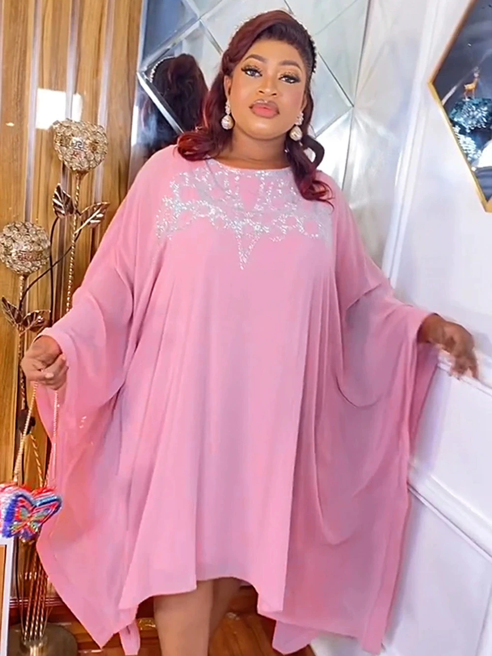 Vestidos africanos de moda para mujer, vestido elegante de lujo con diamantes para fiesta, boda, graduación, cumpleaños, vestido de noche Ankara Dashiki, ropa