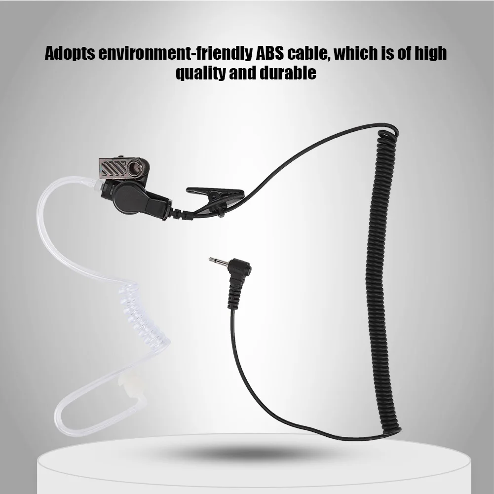 2.5MM Air Acoustic Sound Tube Headphones Listening Only Earpiece for Walkie Talkie Radio 2.5MM Tube Earphone