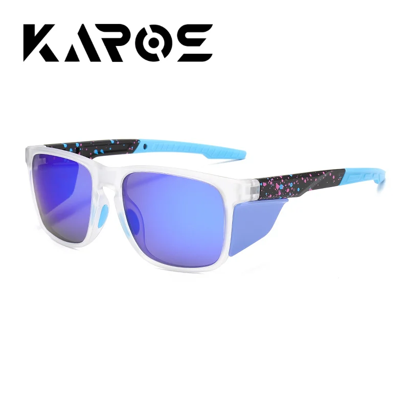 Karos Marken-Angelsonnenbrille Unisex UV400-Schutz Trendige Modische Brille für Autofahren Wandern Radfahren Outdoor-Sport