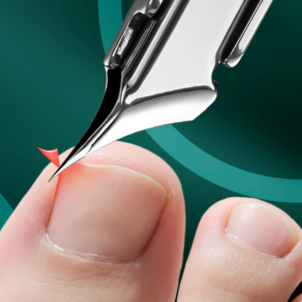 1 قطعة الفولاذ المقاوم للصدأ مائل مسمار كليبرز واسعة الفك افتتاح مكافحة سبلاش مسمار المقص أظافر كماشة أدوات باديكير المهنية #4
