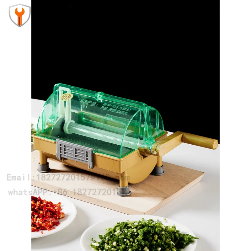 Multifunctional Hand Cranked Vegetable Cutter Small Size Kitchen Tool for Onion Chive Pepper Commercial Use
