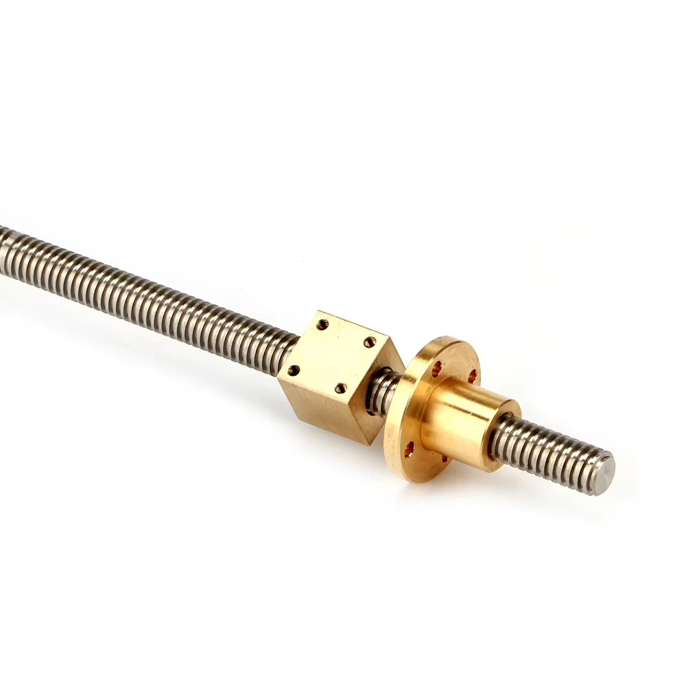 1PCS T14 T16 T18 T20 Brass Square Nut lead 3/4mm Trapezoidal Lead Screw Rod Thread Screw Square Copper Nut for 3D printer