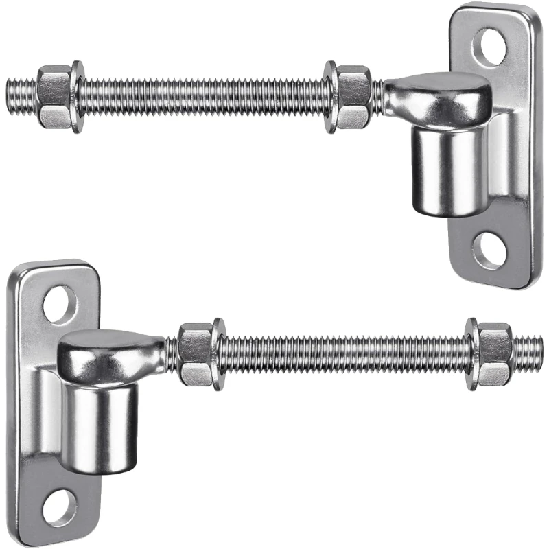 LXAF 2Pcs J Bolts Hinges Rustproof Gate Hinges for Commercial Applications Enduring