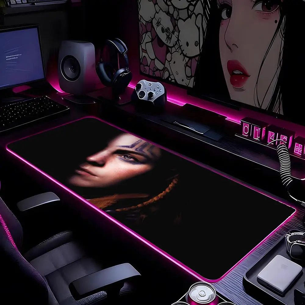 

Horizon Zero Dawn Mouse Pad Mousepad HD Printing Computer Gamers Locking Edge Non-slip RGB Mouse Pad XXL90x40cm Keyboard PC Desk