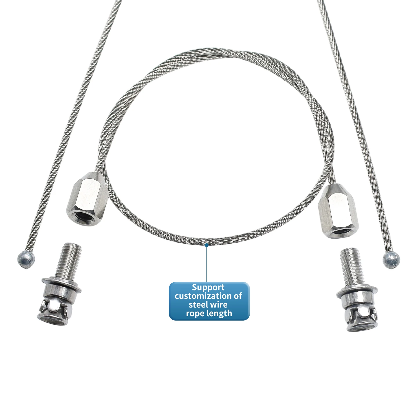 3mm stainless steel cable suspension rope, metal wire, used for connecting and suspending systems of stone materials