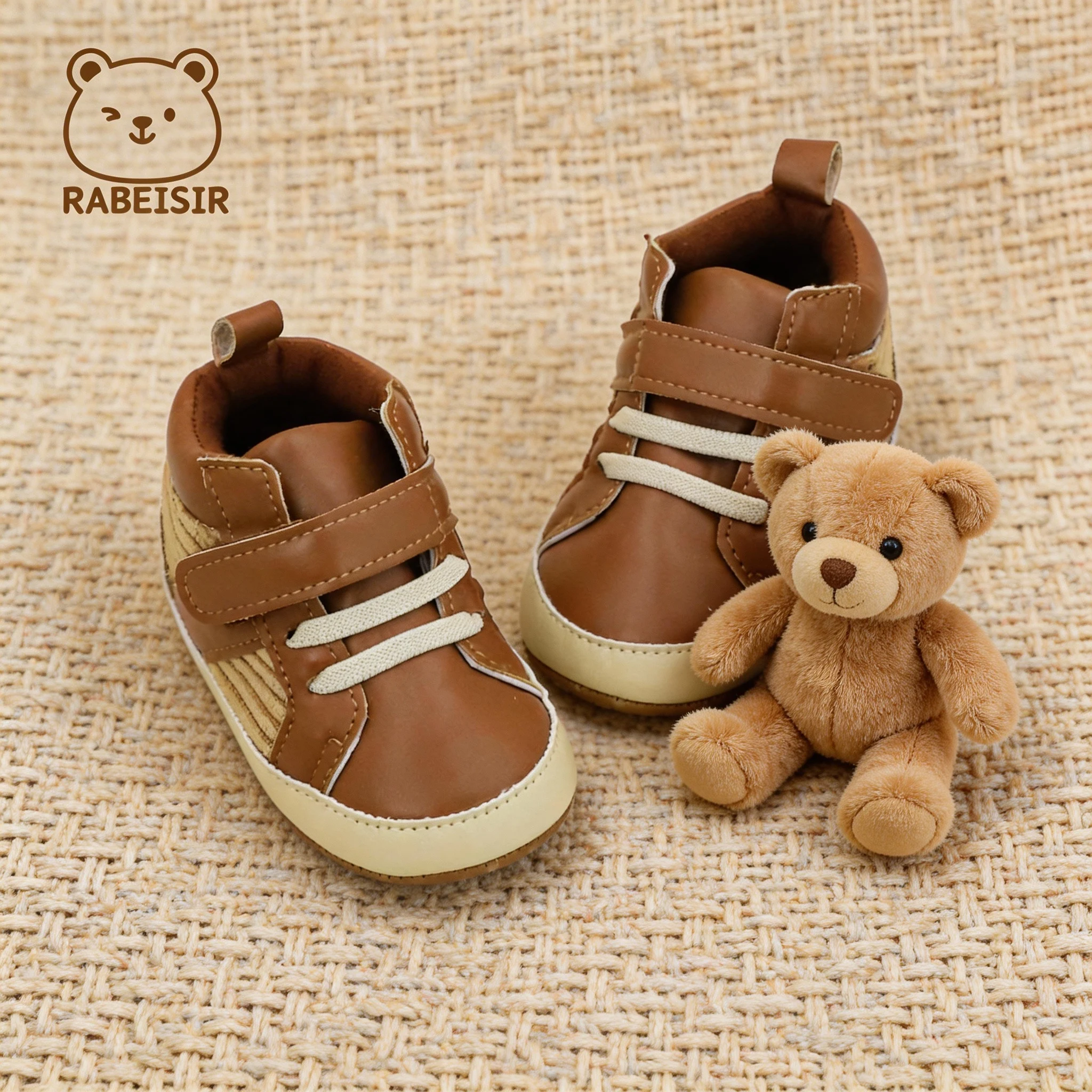 Spring and Autumn baby sports shoes, baby walking shoes, 0-1 and a half year old warm and breathable men's baby fashion sports s