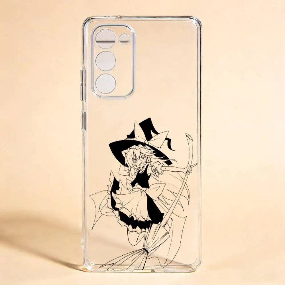 Touhou Project Marisa Kirisame  Phone Case For Samsung Galaxy S24 S25 S23 S22 S21Transparent Case Cover