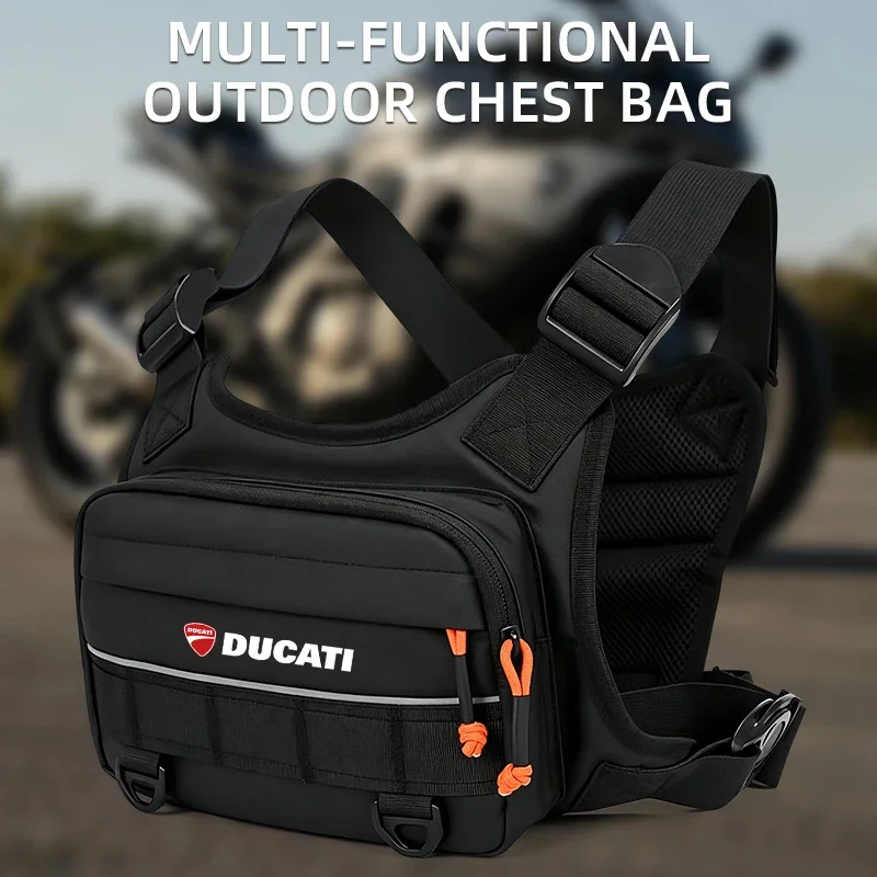 Motorcycle Race Bag Sports Tactical Pouch Camping Backpack Chest Pack Vest bag for DUCATI Streetfighter V4 SP V2 PANIGALE V2 V4