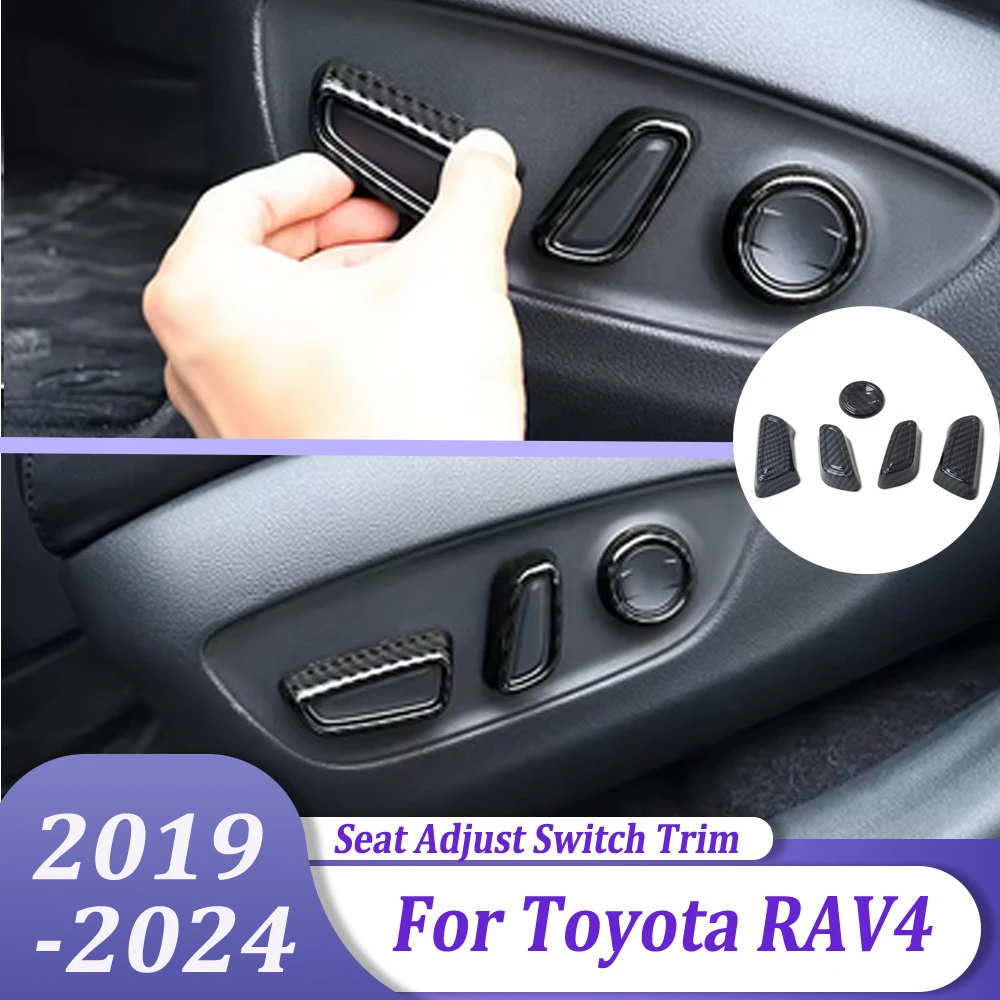 

Seat Adjustment Button Switch Trim Interior Car Styling Accessories For Toyota RAV4 RAV 4 2019-2024 & For Camry 2018-2024
