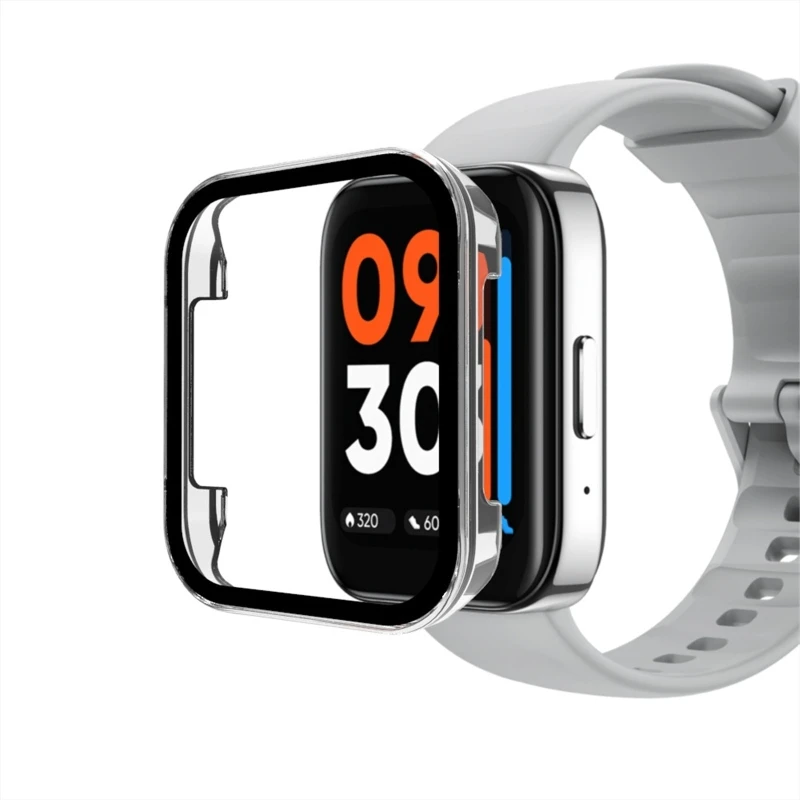 หน้าจอ Protector เคสสำหรับ Realme 3 Smartwatch กรณีป้องกัน Ultra-Thin เปลี่ยนกันชน Shell