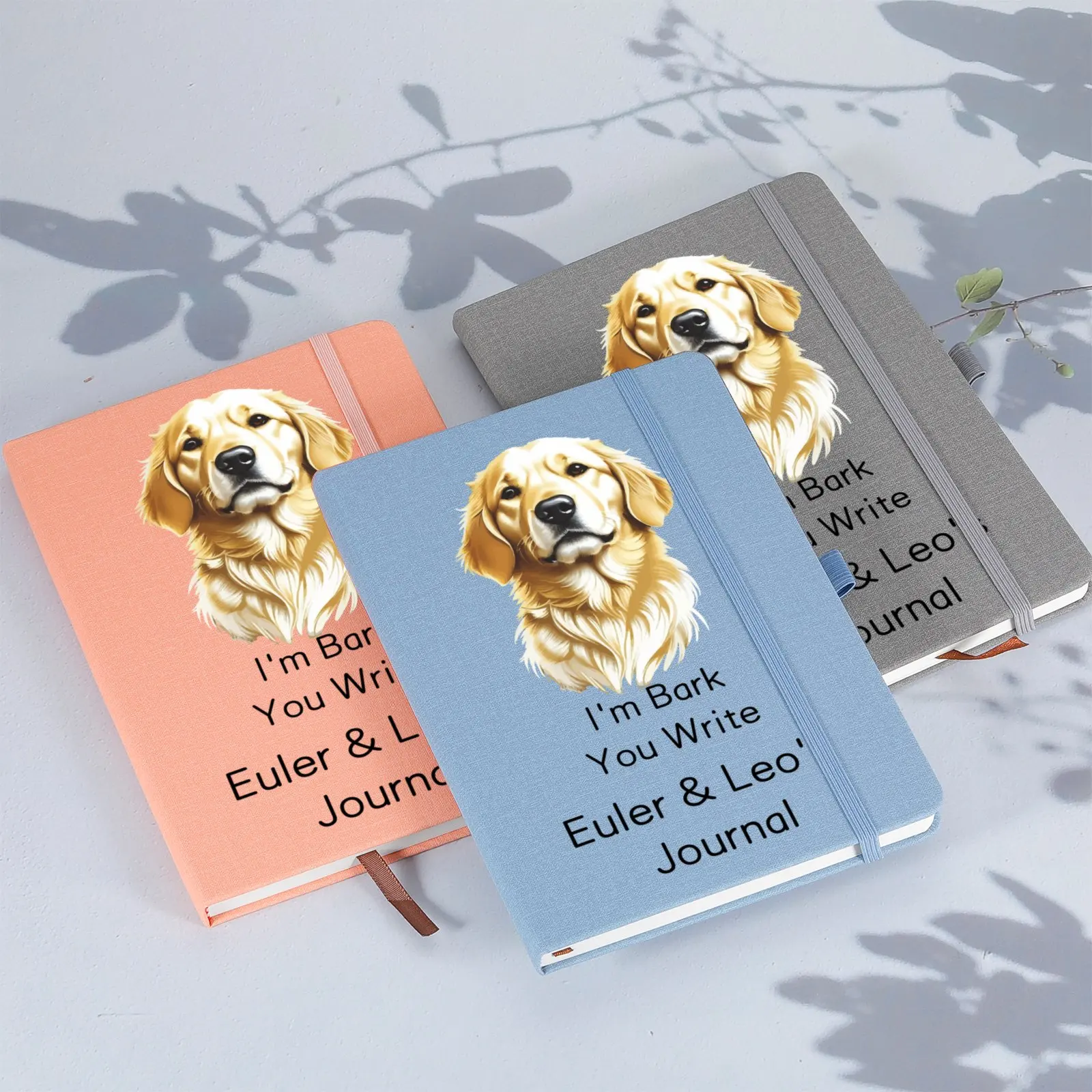 Custom Dog Dad Journal Personalized A5 Notebook for Dog Lovers Funny Art Gift with Name Puppy Mom Dog Mama Pet Parent Notepad