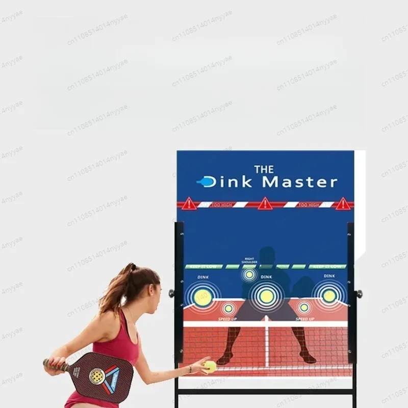 ball Dink Board Pickleball Trainer for Beginners Adults Kids Portable Single Double Sided Practice Rebounder for Indoor