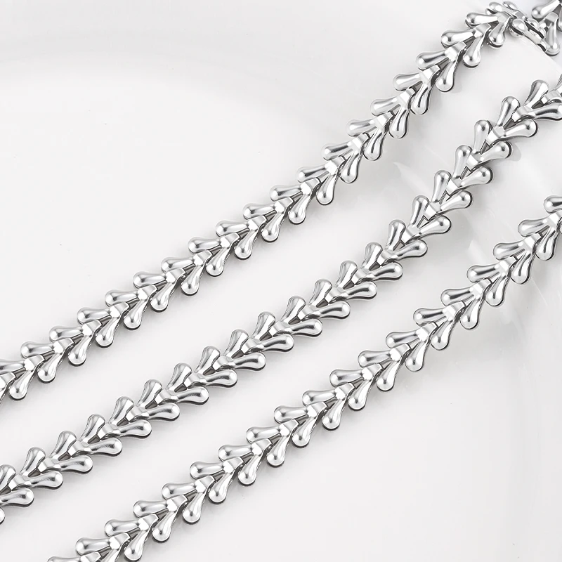 

1 метр цепочек из нержавеющей стали 6 мм для рукоделия, изготовления ювелирных изделий своими руками, браслетов и ожерелий в стиле панк и хип-хоп