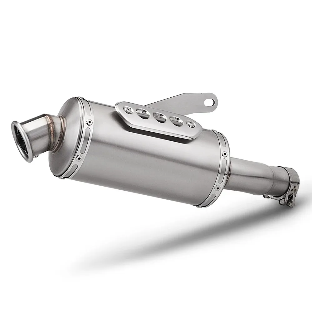 

For Triumph Speed Scrambler 400X 2024-2025 Scrambler 400X Escape Motorcycle Exhaust Pipe Link Pipe Silvery Muffler Tips Slip-On