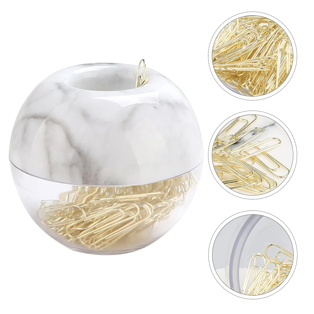 100 Pcs Apple Paperclip Notebook Clips Smooth Surface Bookmark Magnetic Practical Metal Photo Office