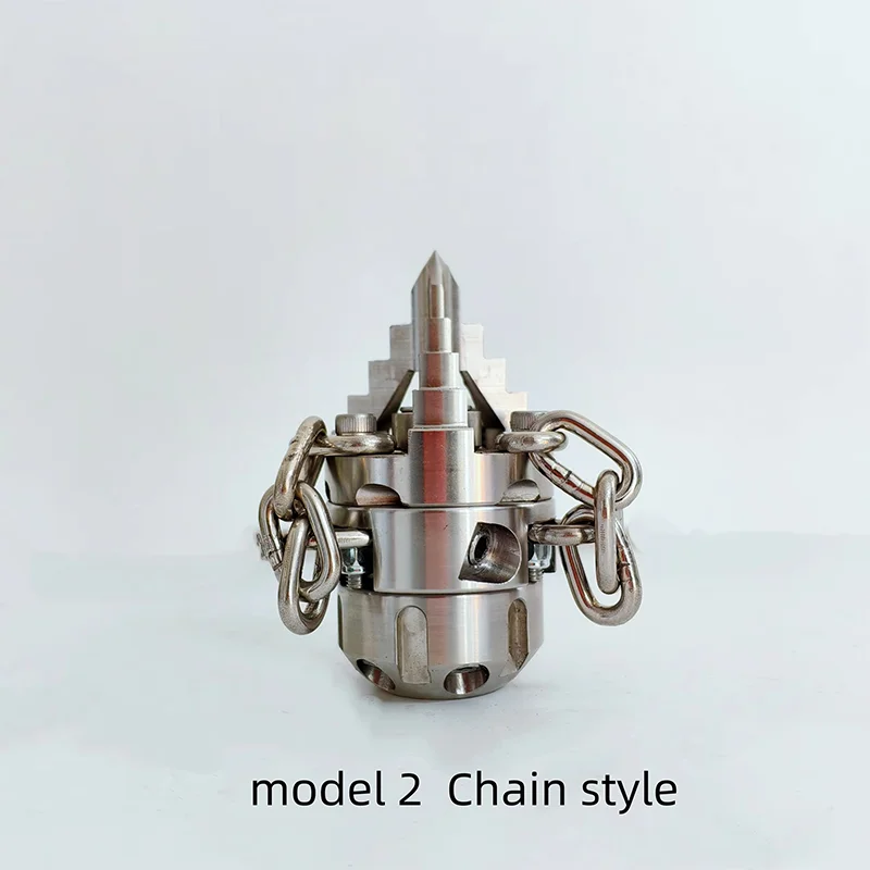 300bar High Pressure Cleaning Suction Dredging Truck Nozzle Side 3 Back 6 Hole Ceramic Nozzles Heavy-Duty Drain Unclogging Tool