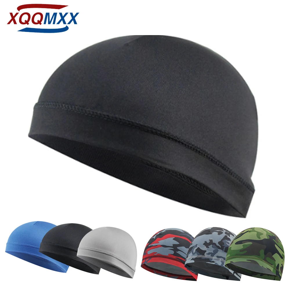 XQQMXX 1Pcs Cooling Skull Cap Helmet Liner Sweat Wicking Cycling Running Hat for Men Women