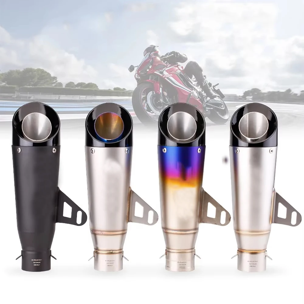 Professional Muffler Exhaust Pipe 51/60mm Motorcycle For Yamaha R1 R3 CBR600RR R6 Ninja 400 GSXR MT07 Z800 Z900 Z1000