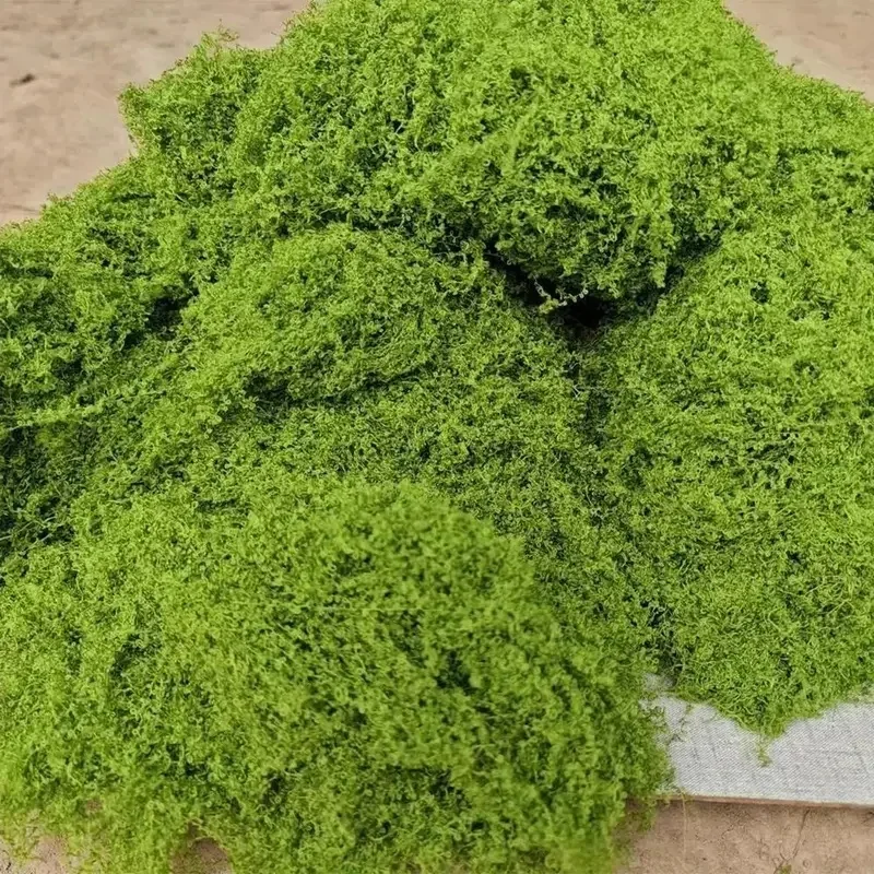 Green Artificial Moss  DIY Craft Grass, Realistic Fake Moss for Home, Room & Garden Decoration, Landscape Simulated Greenery