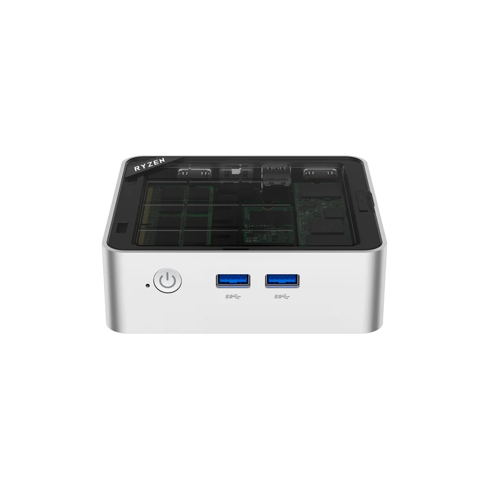 AMD Ryzen 4300U رباعي النواة Pokect Mini PC Dual HDMI 1x2.5G LAN RJ45 Palm كمبيوتر منزلي مزدوج DDR4 RAM NVMe Windwos 11 WiFi6 Bt5.3 #5