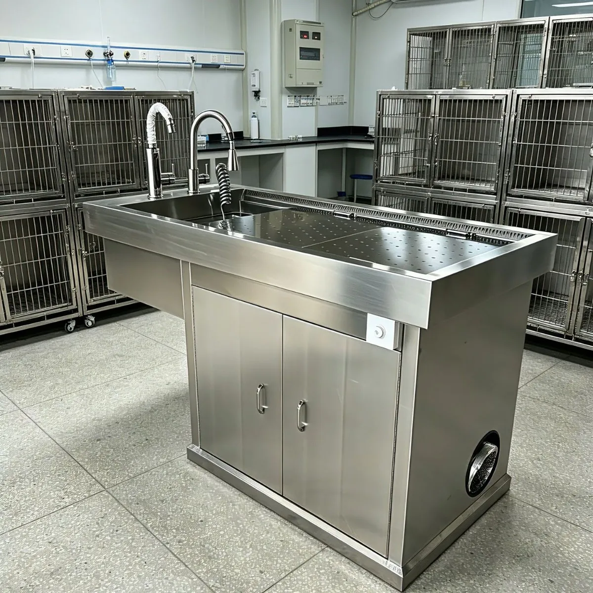 304 stainless steel operating table planing table animal cattle and sheep unplaning operating table