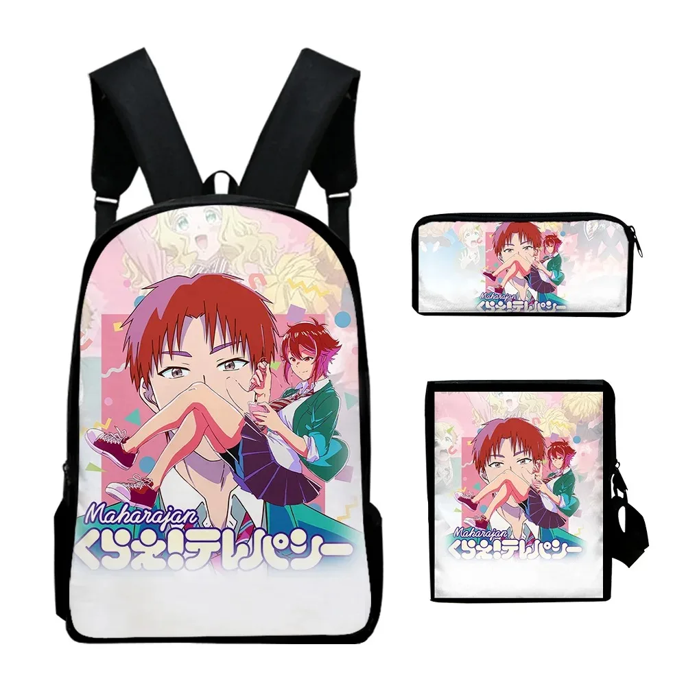 Tomo-Chan is a girl Anime 3D Print School Backpacks,Laptop Backpack,Backpack,Tilt Shoulder Bag,Pencil Case,Harajuku,3pcs per set