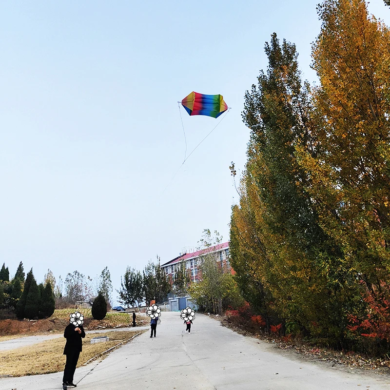 Cometas giratorias de PE para niños, juguetes voladores, cometas 3d, bobina de serpiente, juguetes deportivos, juego al aire libre, moscas para niños, envío gratis