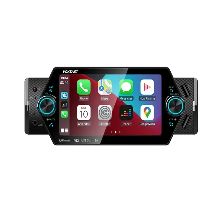 Universal 5inch Car Radio Player 1Din Car Mp5 Player Android Auto + Carplay Car Stereo Radio RCA Audio FM BT Mirror Link