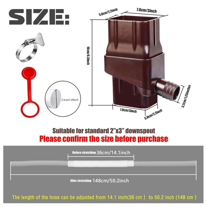 Rain Collection System Rain Water Collection Barrels Increase Water Storage Capacity Replacement Garden Rain Collector