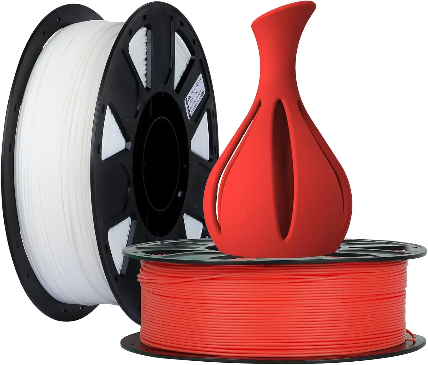 

3D Printer Filament, PLA Filament 1.75mm Bundle 2kg for 3D Printing, Ender PLA Filament No-Tangling, Strong Bonding