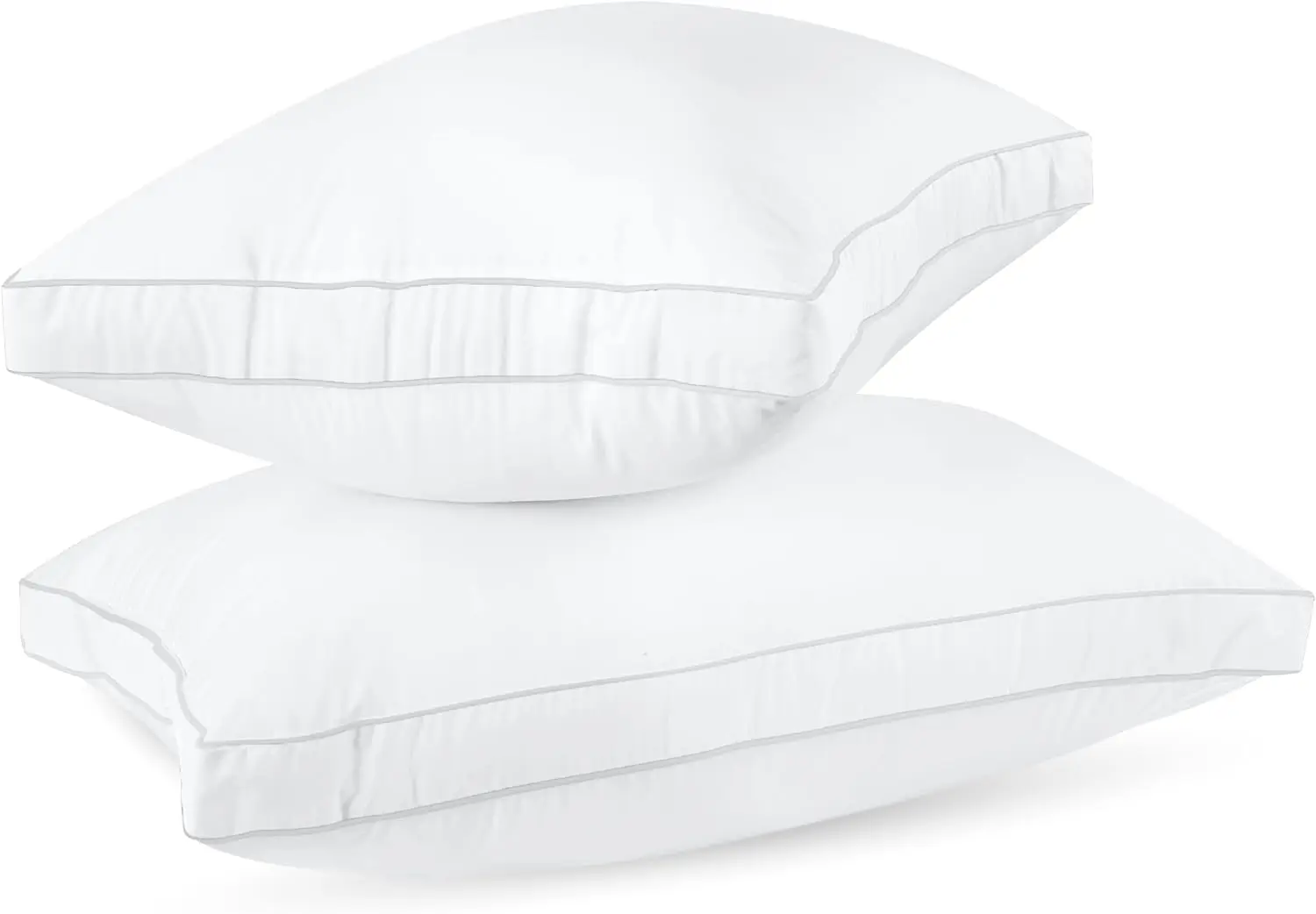 Bed Pillows for Sleeping King Size (White), Set of 6, Cooling Hotel Quality, Gusseted Pillow for Back, Stomach or Side Sleepers