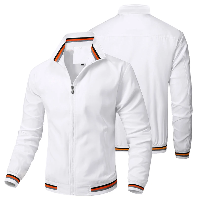 Men's Spring-Autumn Autdoor Windproof And Waterproof Casual Sports Loose-Fit Large-Sized Jacket With Customizable Logo Pattern