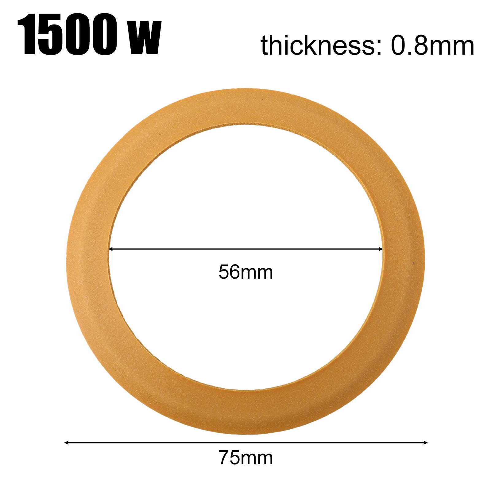 Replacement Rubber For Piston For Ring Compatible with Multiple Oil-Free Silent Air Compressor Power Ratings For 550W to 1500W