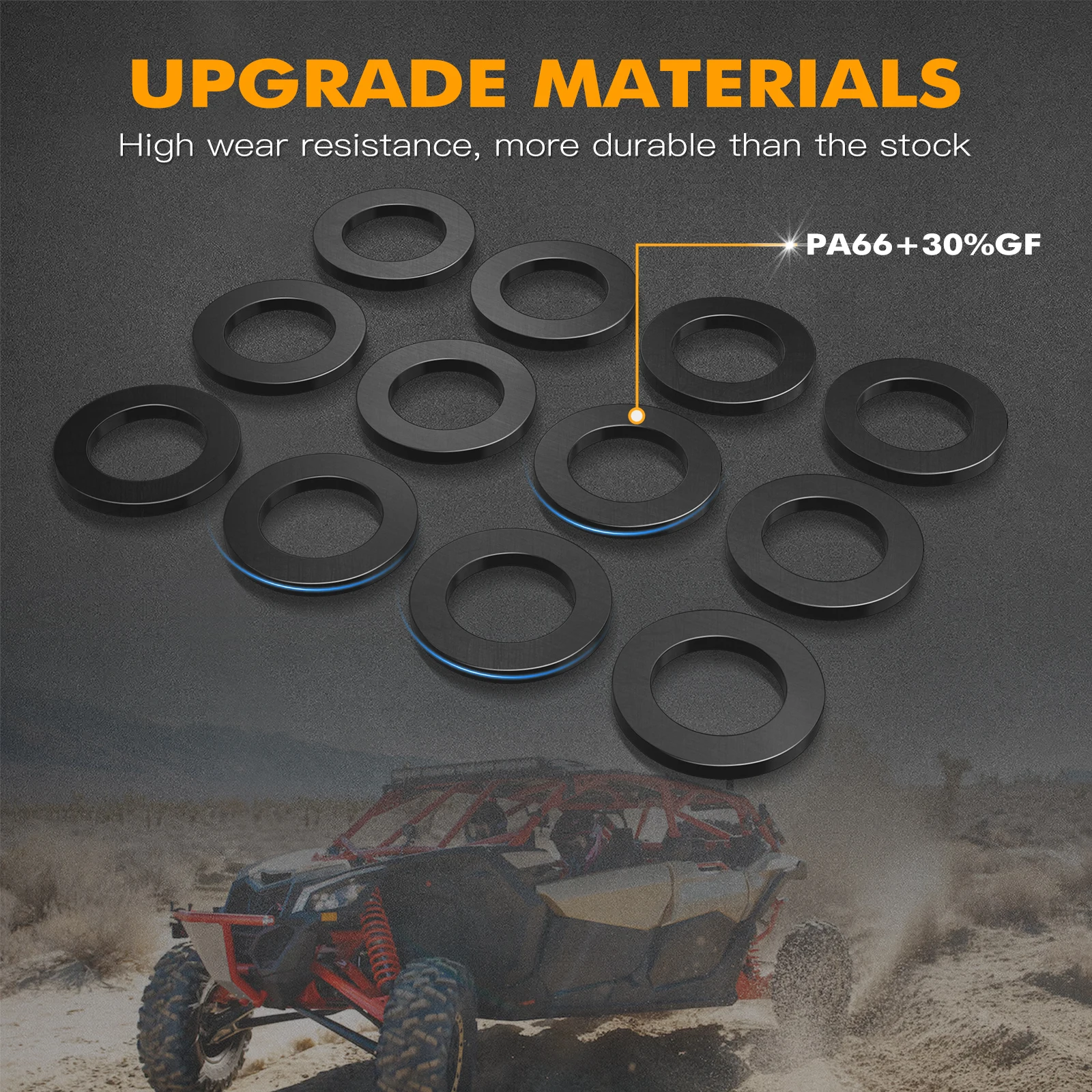 NICECNC 12PCS Clutch Weights GasketsFor Can-Am Maverick X3 Max R RR Turbo DPS Sport Trail Commander 1000R 4x4 UTV Accessories