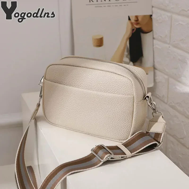 LW019 Leather Small Shoulder Crossbody Bag Female Luxury Design Purse and Handbags For Women Simple Shell Phone