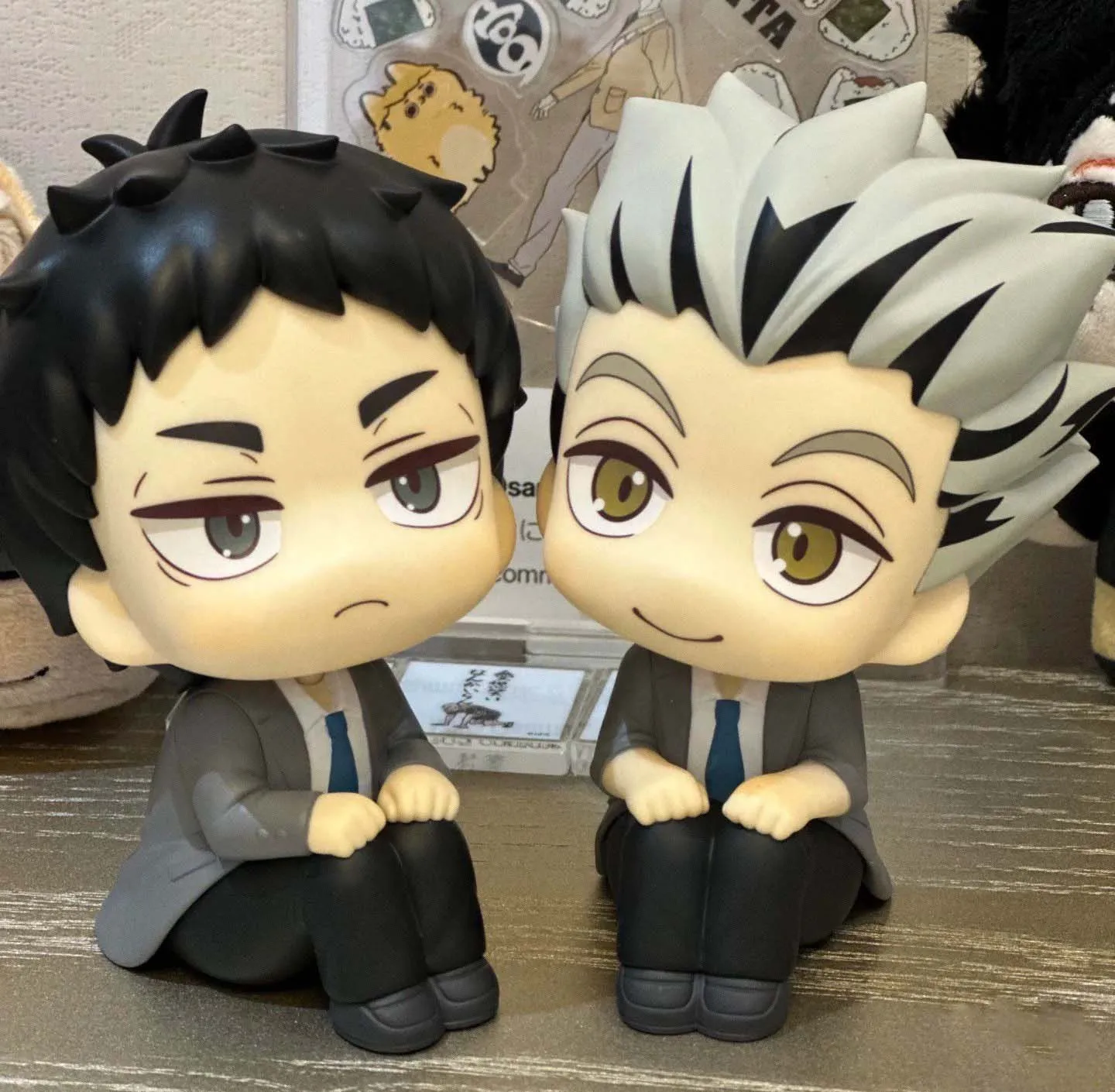 

Haikyuu!! Figure Megahouse Look Up Collection Miya Atsumu Atomickitten Kodzuken Kuroo Tetsurou Genuine Model Fans Toys Gift