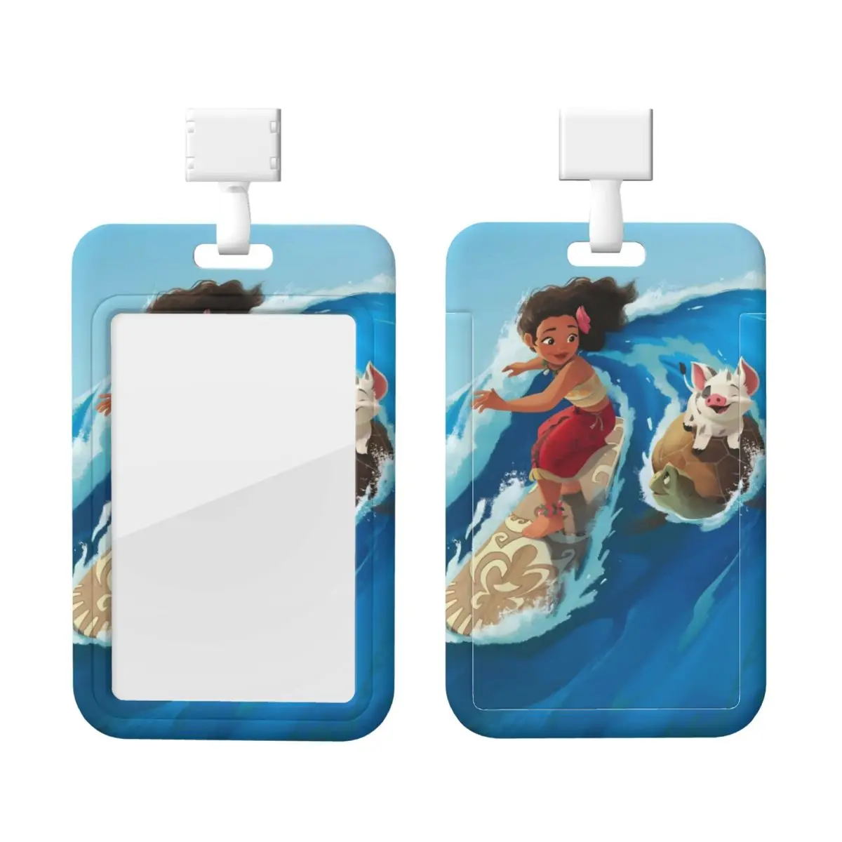 

Custom Neck Lanyard Card Holder Moana Card Badge Holder For Subway Bus Bank Card Lanyard Credential Badge Holder Factories