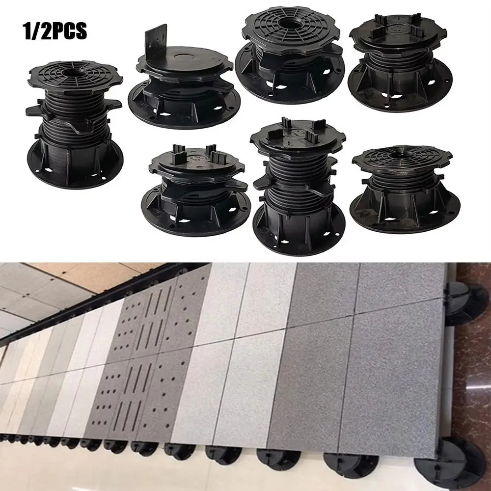 1/2Pcs Height Adjustable Decking Support Pedestal Set Slab Bearing Terrace Bearing Decking Boards Eliminate Slope Difference
