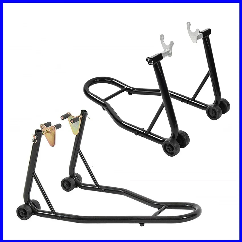Motorcycle Stand Front&Rear Wheel Stand Auto Wheel Support Frame Full Set Tire Repairing Tool  for Motorcycle Repair Purpose