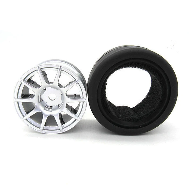 For WPL D12 1/10 RC Car Spare Parts Modified Drift Tires Upgrade Tyre Wheel Accessories