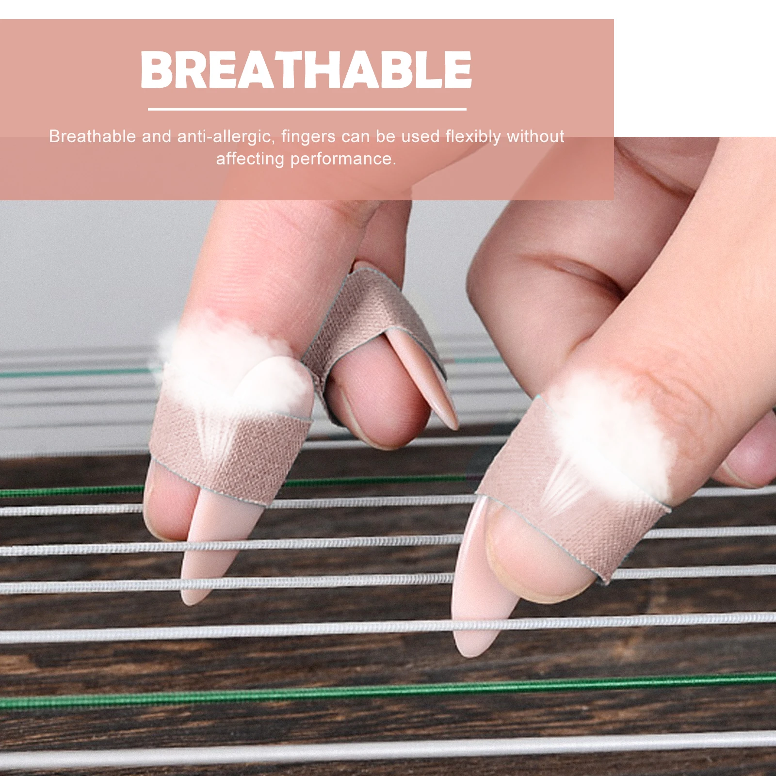

5Pcs Professional Guzheng Finger Tape Breathable Anti-Allergic Performance Supplies